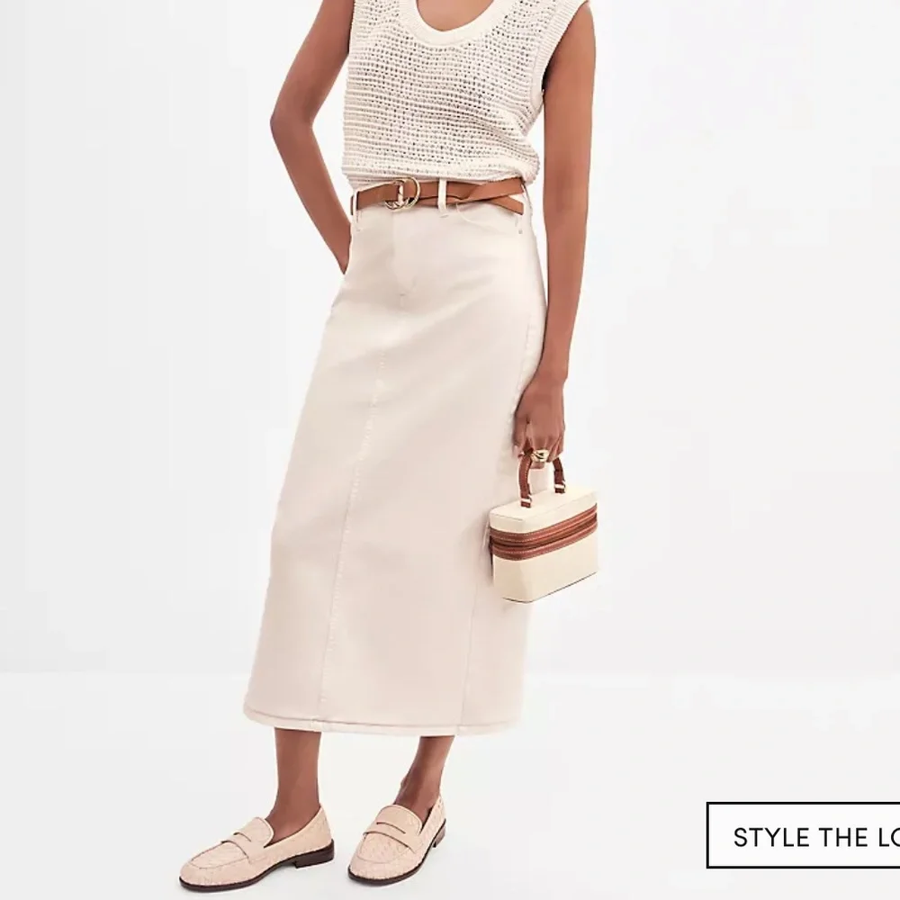 Ann Taylor Weekend Collection Denim Column Skirt - Picture 5 of 5